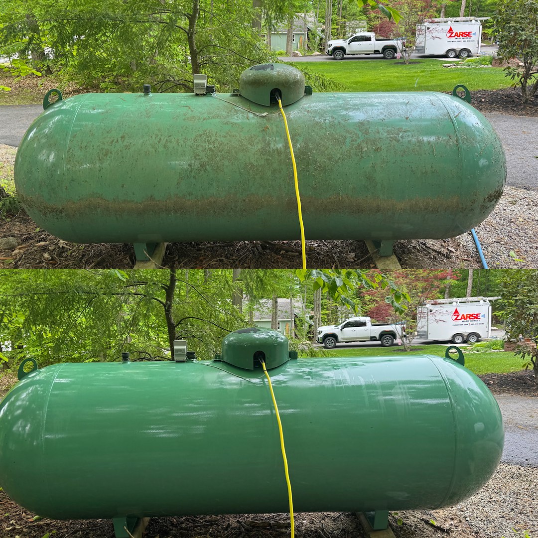 Residential Pressure Washing in Moultonborough, NH, Propane and Oil Tank Cleaning